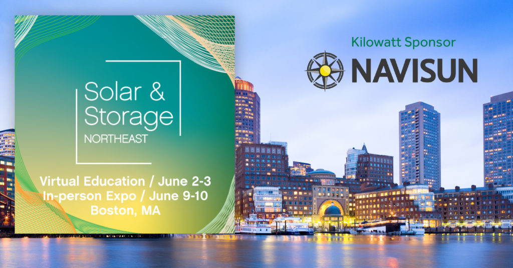 Navisun becomes a sponsor of SEIA’s Solar & Storage Northeast Regional Conference, taking place at the Westin Boston Seaport District.